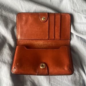 Dooney & Bourke burnt orange leather wallet
